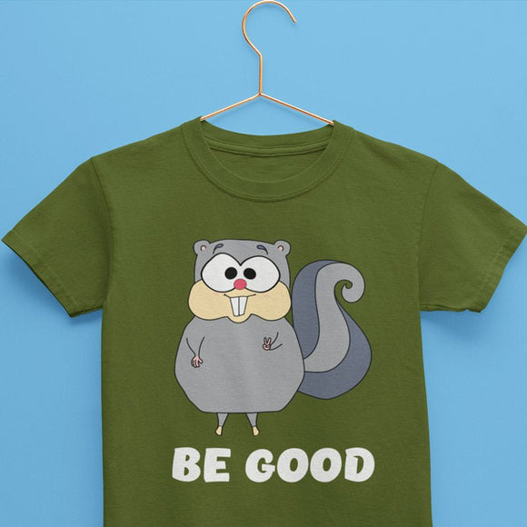 Be Good Squirrel Tee - Cute and Cool Kidswear