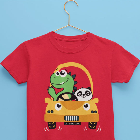 Dino Car Tee - Cute and Cool Kidswear