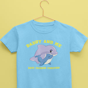 dolphin tee for kids in olive color