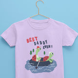 Lavender tshirt for baby and toddler boys in cotton