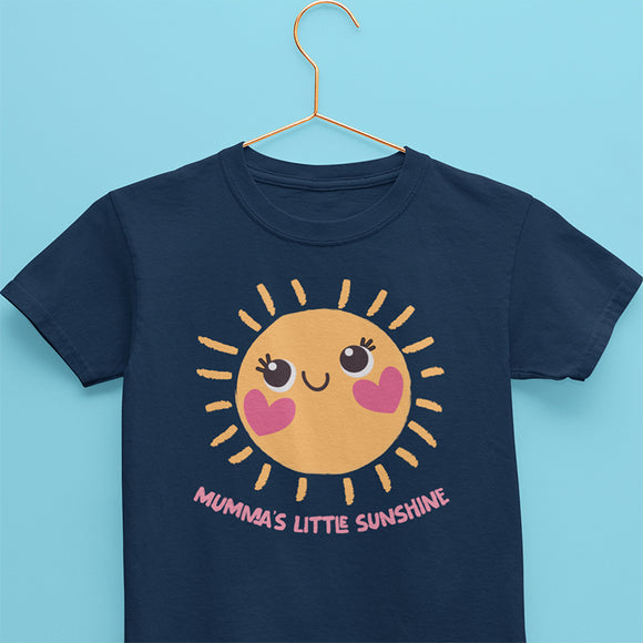 cute sun print tee for kids 