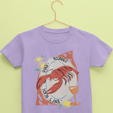 Kids t-shirt in cotton with seafood print