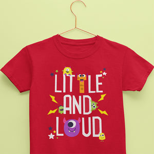 Monster kids t-Shirt in red color for boys