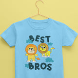 Blue tshirt for boys with lion print