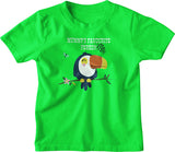 green tee for baby and toddler with bird print