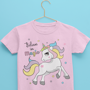 Red Unicorn Printed Tshirt for Kids under ₹500