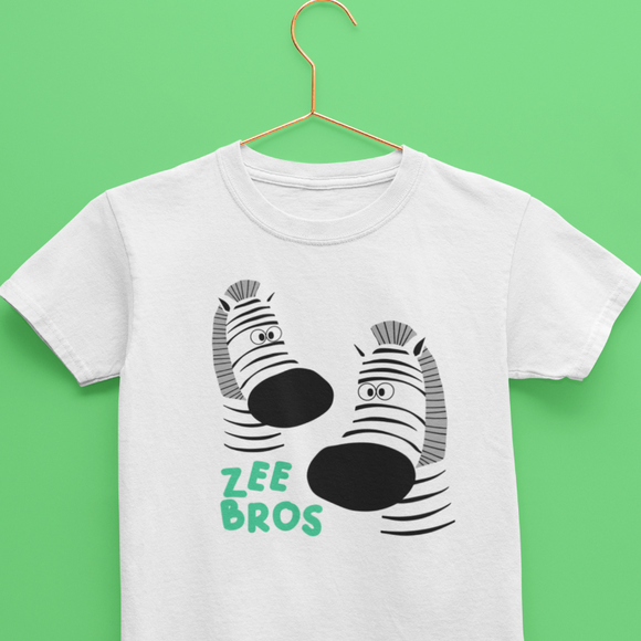 Siblings t-shirt for boys in cotton with cute print